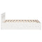 vidaXL Bed Frame without Mattress White 200x200 cm Solid Wood Pine