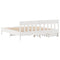 vidaXL Bed Frame without Mattress White 200x200 cm Solid Wood Pine