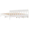 vidaXL Bed Frame without Mattress White 180x200 cm Super King Solid Wood Pine