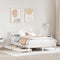 vidaXL Bed Frame without Mattress White 160x200 cm Solid Wood Pine