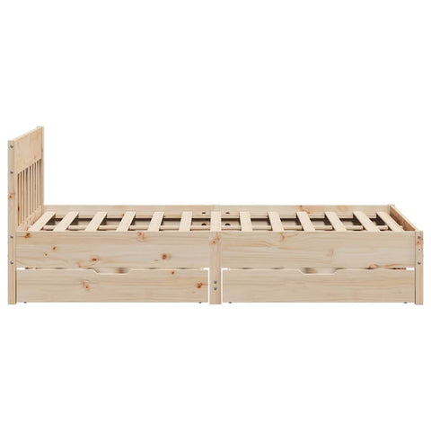 vidaXL Bed Frame without Mattress 140x200 cm Solid Wood Pine