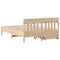 vidaXL Bed Frame without Mattress 120x190 cm Small Double Solid Wood Pine