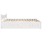 vidaXL Bed Frame with Drawers White 200x200 cm Solid Wood Pine
