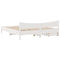 vidaXL Bed Frame with Drawers White 200x200 cm Solid Wood Pine