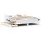 vidaXL Bed Frame with Drawers White 200x200 cm Solid Wood Pine
