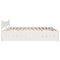 vidaXL Bed Frame with Drawers White 180x200 cm Super King Solid Wood Pine
