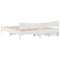 vidaXL Bed Frame with Drawers White 180x200 cm Super King Solid Wood Pine