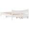 vidaXL Bed Frame with Drawers White 160x200 cm Solid Wood Pine