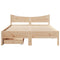vidaXL Bed Frame with Drawers 150x200 cm King Size Solid Wood Pine