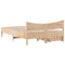 vidaXL Bed Frame with Drawers 150x200 cm King Size Solid Wood Pine