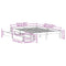 vidaXL Bed Frame with Drawers without Mattress 120x190 cm Small Double