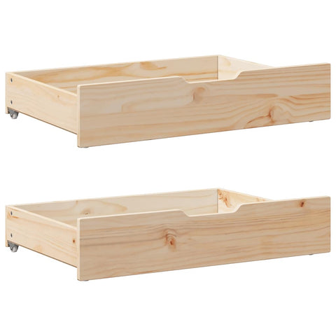 vidaXL Bed Frame with Drawers without Mattress 75x190 cm Small Single