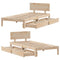 vidaXL Bed Frame with Drawers without Mattress 75x190 cm Small Single