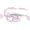 vidaXL Bed Frame with Drawers without Mattress 75x190 cm Small Single