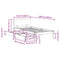 vidaXL Bed Frame with Drawers without Mattress White 100x200 cm