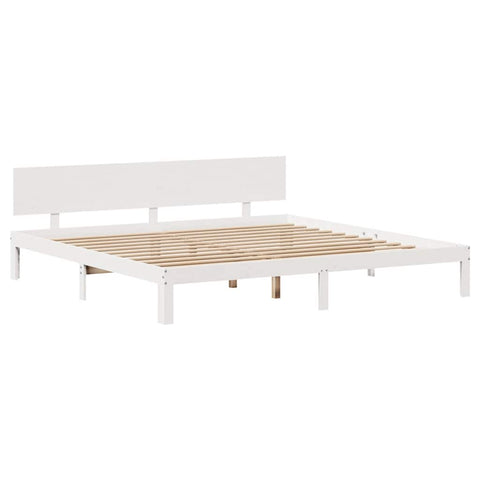 vidaXL Bed Frame with Drawers without Mattress White 180x200 cm Super King