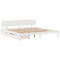 vidaXL Bed Frame with Drawers without Mattress White 200x200 cm