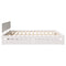 vidaXL Bed Frame with Drawers without Mattress White 200x200 cm