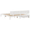 vidaXL Bed Frame with Drawers without Mattress White 200x200 cm
