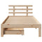 vidaXL Bed Frame with Drawers without Mattress 75x190 cm Small Single