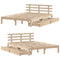 vidaXL Bed Frame with Drawers without Mattress 140x190 cm