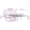 vidaXL Bed Frame with Drawers without Mattress 140x190 cm