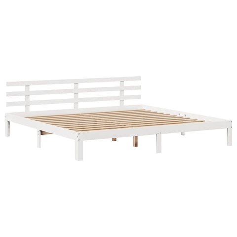 vidaXL Bed Frame with Drawers without Mattress White 200x200 cm