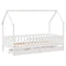 vidaXL Kids Bed Frame with Drawers without Mattress 90x200 cm Solid Wood