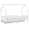vidaXL Kids Bed Frame with Drawers without Mattress 90x190 cm Single Solid Wood