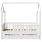 vidaXL Kids Bed Frame with Drawers without Mattress 80x160 cm Solid Wood