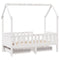 vidaXL Kids Bed Frame with Drawers without Mattress 80x160 cm Solid Wood