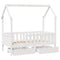 vidaXL Kids Bed Frame with Drawers without Mattress 80x160 cm Solid Wood