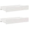 vidaXL Daybed with Drawers without Mattress White 90x190 cm Single Solid Wood