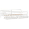 vidaXL Daybed with Drawers without Mattress White 90x190 cm Single Solid Wood