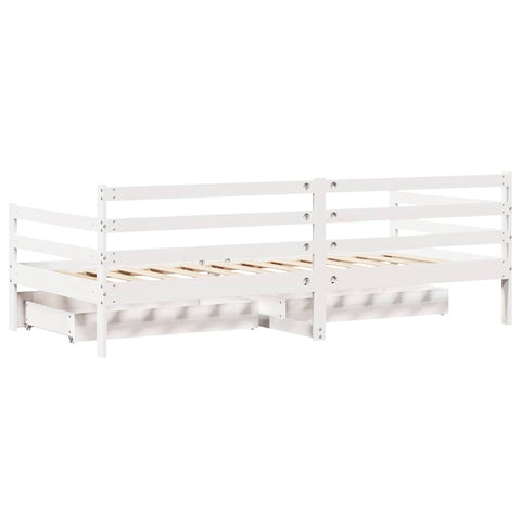 vidaXL Daybed with Drawers without Mattress 80x200 cm Solid Wood