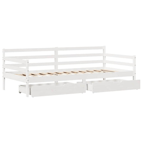 vidaXL Daybed with Drawers without Mattress 80x200 cm Solid Wood