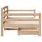 vidaXL Daybed with Drawers without Mattress White 80x200 cm Solid Wood