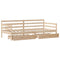 vidaXL Daybed with Drawers without Mattress White 80x200 cm Solid Wood