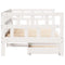 vidaXL Daybed with Drawers without Mattress White 90x190 cm Single Solid Wood