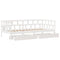 vidaXL Daybed with Drawers without Mattress White 90x190 cm Single Solid Wood