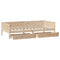 vidaXL Daybed with Drawers without Mattress 80x200 cm Solid Wood