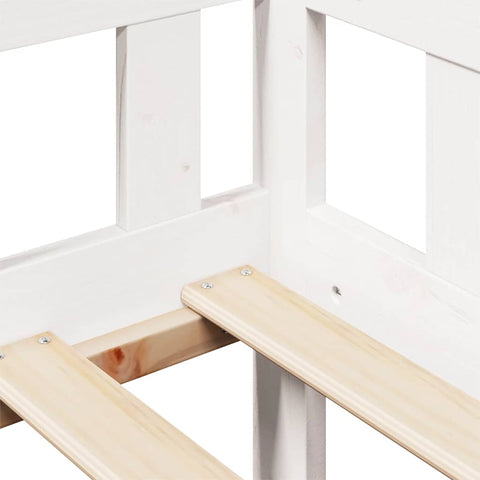 vidaXL Daybed with Drawers without Mattress White 90x190 cm Single Solid Wood