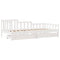vidaXL Daybed with Drawers without Mattress White 80x200 cm Solid Wood