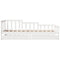 vidaXL Daybed with Drawers without Mattress White 80x200 cm Solid Wood