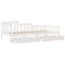 vidaXL Daybed with Drawers without Mattress White 80x200 cm Solid Wood