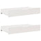 vidaXL Daybed with Drawers without Mattress White 80x200 cm Solid Wood