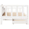 vidaXL Daybed with Drawers without Mattress White 80x200 cm Solid Wood