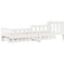 vidaXL Daybed with Drawers without Mattress White 80x200 cm Solid Wood