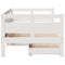 vidaXL Daybed with Drawers without Mattress White 90x190 cm Single Solid Wood
