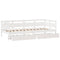 vidaXL Daybed with Drawers without Mattress White 90x190 cm Single Solid Wood